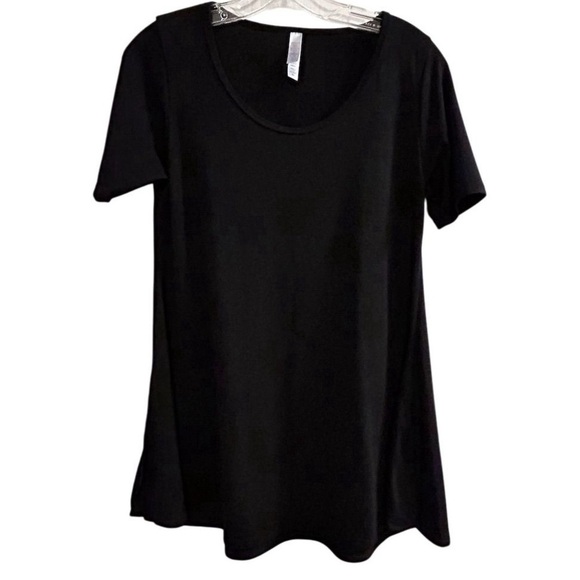 LuLaRoe Women's XS Black Hi-Lo Short Sleeve Top Casual Relaxed Fit - Picture 1 of 7